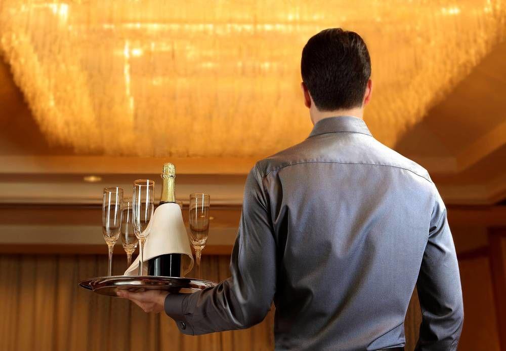 China Hotel Guangzhou - Subway Direct To Pazhou Exhibition Center, Free Shuttle During Canton Fair & Exhibitor Registration Counter Екстер'єр фото A butler carrying a tray