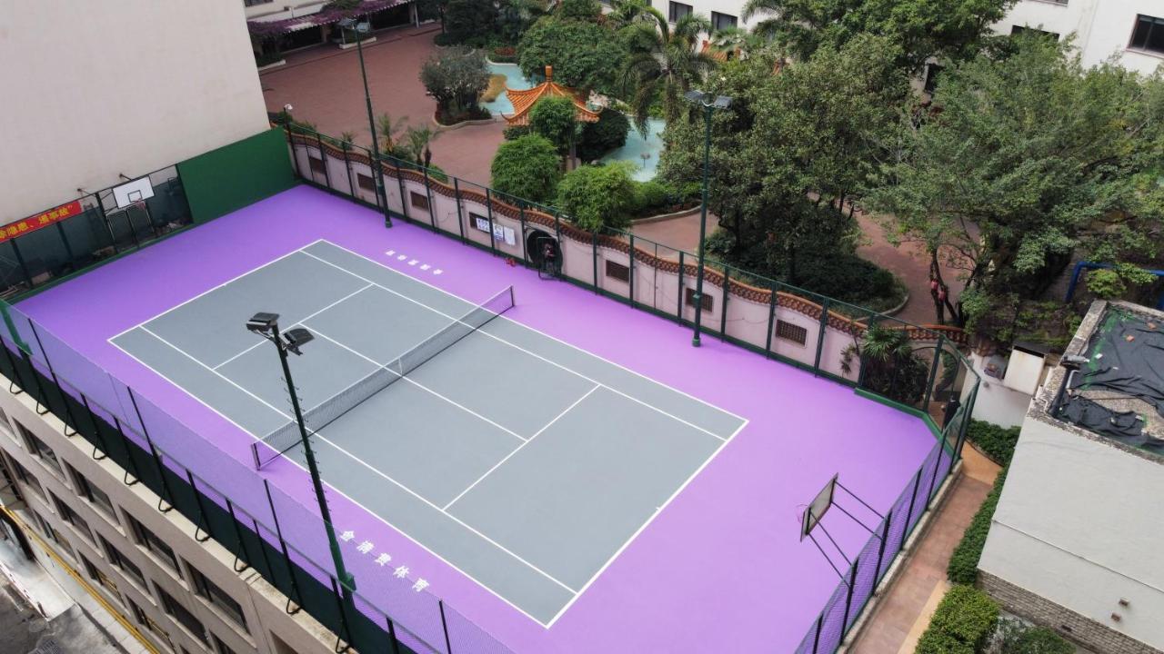 China Hotel Guangzhou - Subway Direct To Pazhou Exhibition Center, Free Shuttle During Canton Fair & Exhibitor Registration Counter Екстер'єр фото Tennis court at the complex